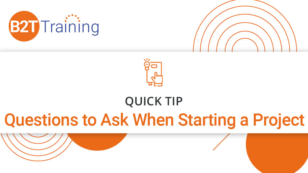 questions to ask when starting a project quick tip download