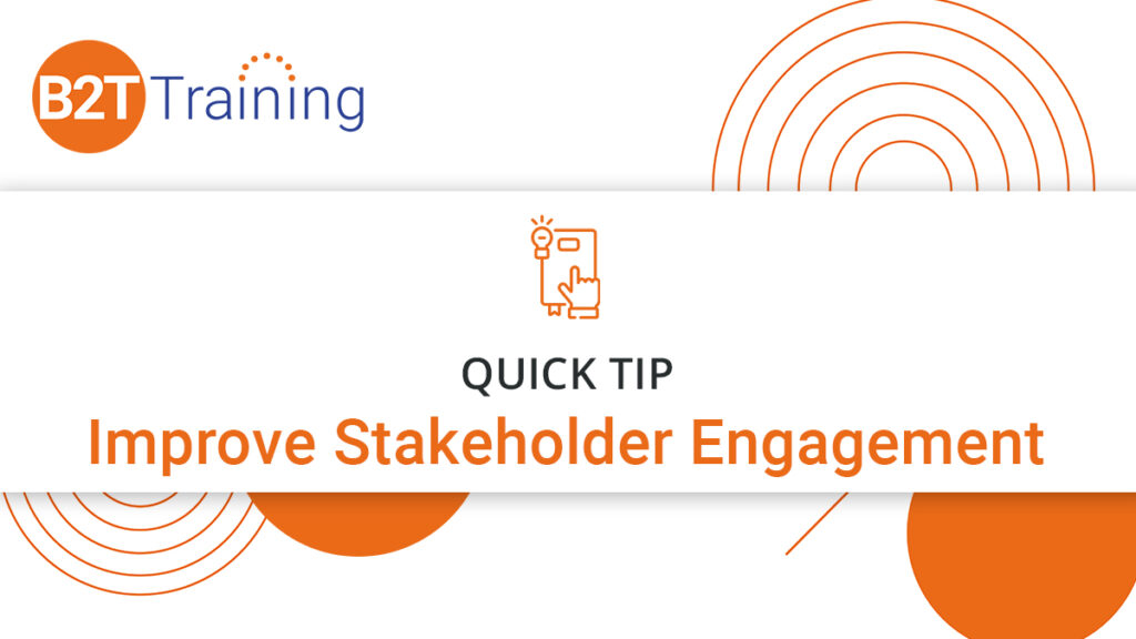 how to improve stakeholder engagement quick tip download