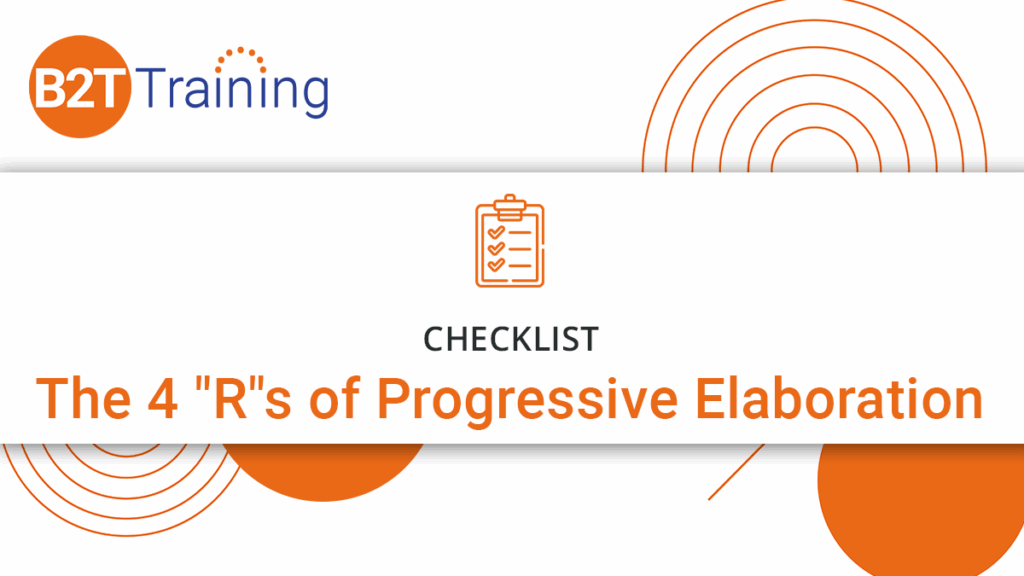 progressive elaboration checklist download