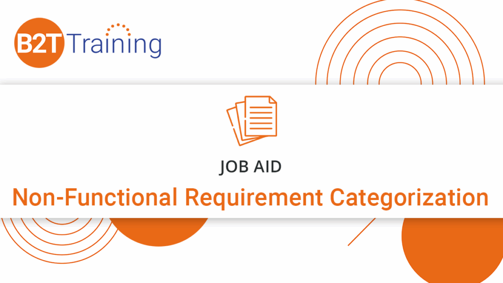 non-functional requirement job aid download